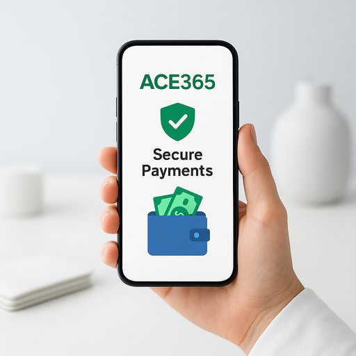 ACE365 secure payments with wallets