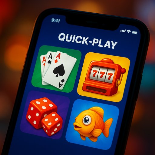 ACE365 mobile screen showing quick-play options